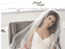 Tablet Screenshot of jacquelinbridals.ca
